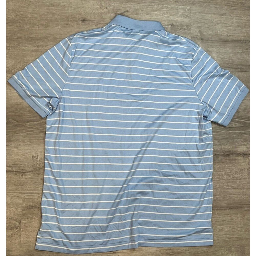 Men Polo Ralph Lauren mesh Polo Shirt Striped - CLASSIC FIT - XL‎ - Picture 6 of 6
